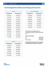 Carl Duisberg Centren - telc German Exams 2025